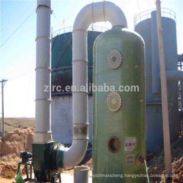 Fiberglass gas absorbing tower chlorine scrubber